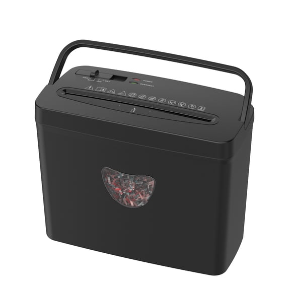 5-Sheet Crosscut Paper Shredder for Home Office, P-4 Security Level, 2.38-Gallon Basket, 4-Mode Design (Auto/Off/Reverse/Fwd), 4×35mm Particles, Overheat Protection