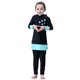 thumbnail image 1 of Muslims Swimsuits for Girl Children Modest Swimwear Full Cover Bathing Suit Islamic Swimming Costume Set Beachwear Navy blue 130 cm, 1 of 4