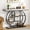 Gray, variant on Walsunny Industrial 4-Tier Console Table, Entryway End Table with Circular Metal Frame, Narrow Side Table with Storage Shelves for Living Room, Gray