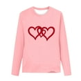 thumbnail image 2 of Posijego Girls Valentines Day Shirts for Little Girls Long Sleeve Heart Print Spring T-Shirts Basic Undershirts, 2 of 4