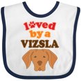 thumbnail image 3 of Inktastic Vizsla Dog Lover Boys or Girls Baby Bib, 3 of 4