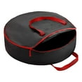 thumbnail image 1 of Bolsa de árbol de Navidad forma forma forma a prueba de desgarros 201D Tela de tela Impermeable Ligero Organizador de protección Bolsa de cojín grande para - Negro-1 76x20cm, 1 of 7