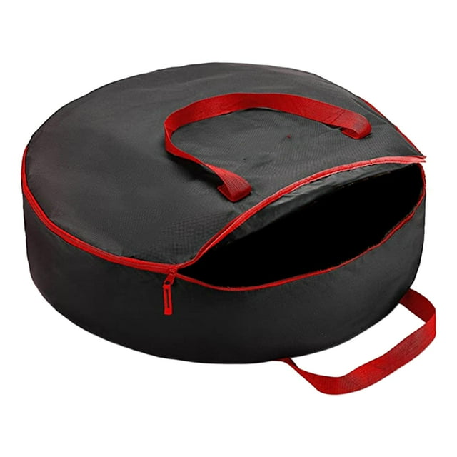 Storage Bag with Handles Closure Round Tear Organiser Sturdy Wreath and Garland Bag Christmas Holiday Bag for Trees 76x20cm