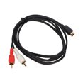 thumbnail image 1 of 4Pin Male To 2RCA Male Y Splitter Cable, Flexible 4.9ft Tight Connection Clear  Transmission 4 Pin To 2  Cable  For Receiver For Camcorders, 1 of 8