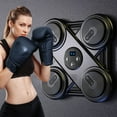 thumbnail image 1 of Xihbxyly Entrenador de Boxeo con Música Bluetooth, Pantalla Retroiluminada para Practicar Golpes, Alivio Del Estrés con Música, Protección Ergonómica, Entrenador de Boxeo de Pared, Ahorro de Espacio,, 1 of 6