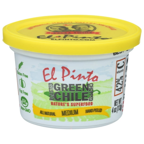 El Pinto Authentic Fire Roasted Hatch Green Chile, 4oz, Pack of 12 ...