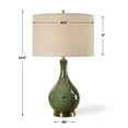 thumbnail image 7 of Bowery Hill Contemporary 23.5"H x 14"W x 14"D Ceramic Table Lamp in Emerald, 7 of 7