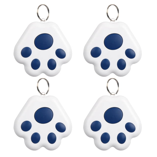 Localisateur de Clés Intelligent Sans Fil, Lot de 4, Traqueur Bluetooth pour Clés, Portefeuilles, Bagages, Application Android Contrôlée avec 8 Couleurs, Alarme Bidirectionnelle, Obturateur de Caméra à Distance, Dispositif contre la Perte pour Enfants et Adultes