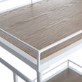 thumbnail image 6 of Safavieh Dawson 2 Tier Modern Glam Rectangle Bar Cart with Casters, 6 of 10