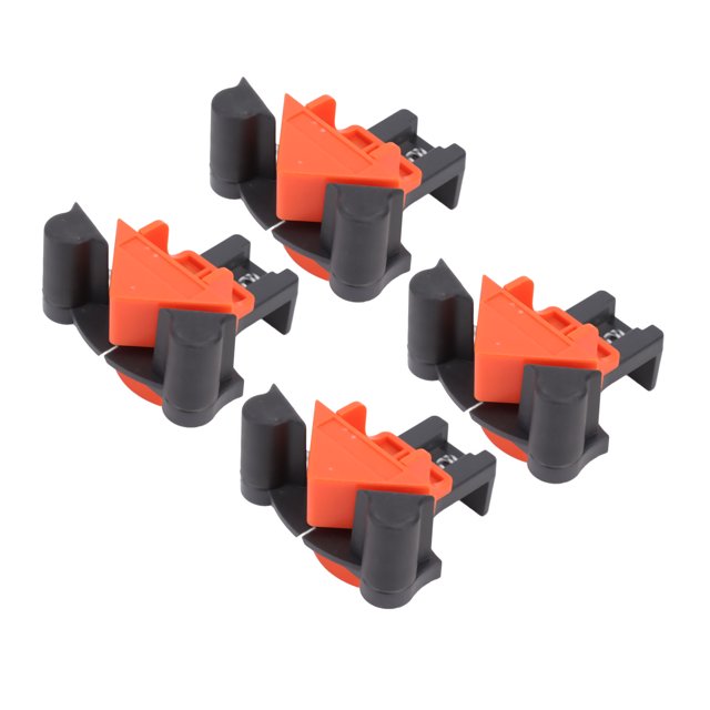 Angle Clip Fixer, 4Pcs ABS 60 90 120 Degree Angle Clamps High Spring Tension Reduce Workload Durable For Furniture Repair