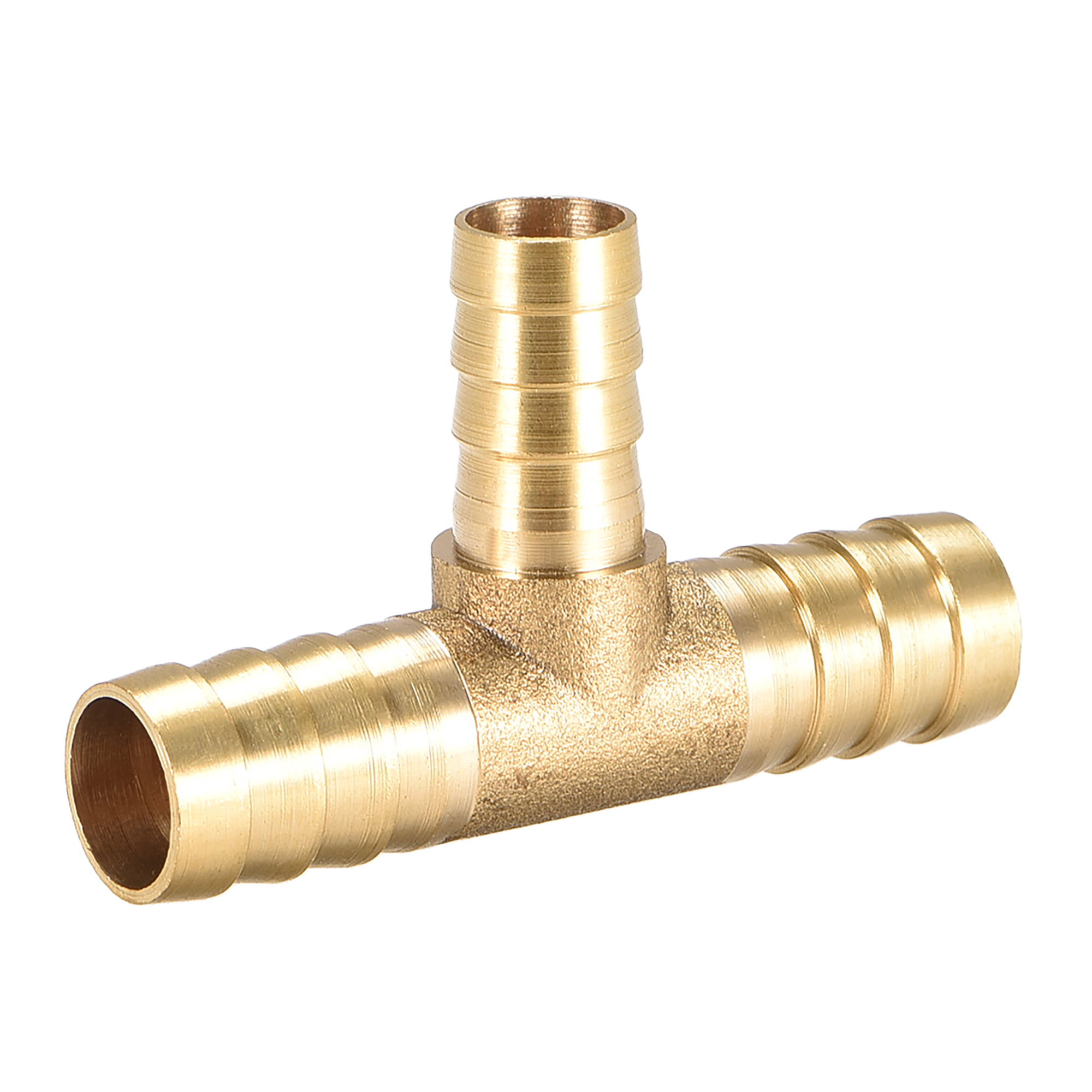 2 PCS 3/4 HOSE BARB TEE Brass Pipe 3 WAY T Fitting Thread Gas Fuel Water Air 