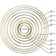 thumbnail image 4 of Inteprter 10 unidades/juego de anillos de atrapasueños dorados de diferentes tamaños, aros de macramé artesanales, aro artesanal DIY, accesorios de Kits de decoración para fiestas Inteprter HA1526-00B, 4 of 6