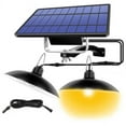 thumbnail image 2 of Solar Double Heads Retro Ceiling Lamp Landscape Patio New Village, 2 of 8