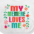 thumbnail image 4 of Inktastic My Memere Loves Me Girls Girls Baby Bib, 4 of 4