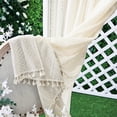 thumbnail image 5 of Lapalife Boho Curtains for Bedroom Windows Sheer Curtains Crochet Vintage Cotton Curtains Panels with Tassel for Bedroom,1Panel, 5 of 8