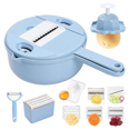 thumbnail image 1 of Vegetable Choppers Multifunction Food Chopper Mul Vegetable Cutter/Slicer, with Container Veggie Chopper, 1 of 7