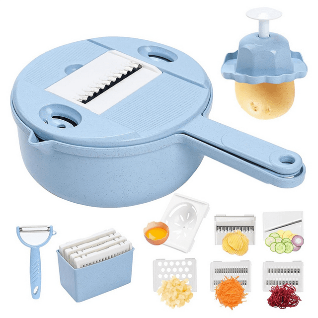 Vegetable Choppers Multifunction Food Chopper Mul Vegetable Cutter/Slicer, with Container Veggie Chopper