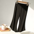 thumbnail image 4 of MEZZALL Toddler Pants Girls Flared Leggings Summer Thin Capri Pants Soft Stretchy Breathable Casual Play Toddler Kids Bottoms Breathable Solid Color Trousers, 4 of 4