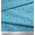 thumbnail image 3 of Soimoi Satin Silk Fabric Dot & Waterlily Floral Printed Fabric 1 Yard 42 Inch Wide, 3 of 3