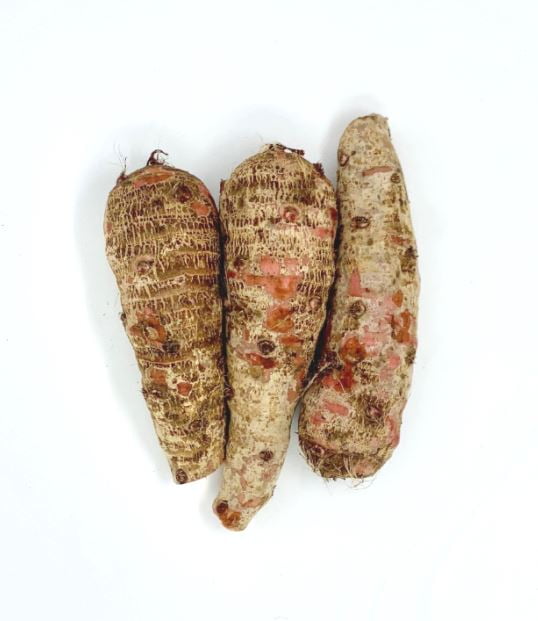 Fresh Whole Malanga Lila Root, per Pound