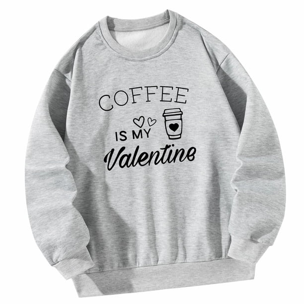 Sudadera con capucha para mujer, ropa de otoño, cuello redondo, clásico, informal, otoño e invierno, camisetas de manga larga, ropa deportiva para , XL