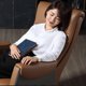 thumbnail image 4 of Lumbar Back Support Office Chair Cover Stretch Caster Wheels Office Chair Modern Multifunction Silla Giratoria Office Furniture My Lux Decor Round, 4 of 27
