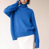 thumbnail image 1 of PEONAVET Chandails pour Femmes Mode Féminine Tenue Décontractée Manches Longues Col Montant Chandail, 1 of 8