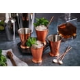 thumbnail image 7 of Sol Living Mint Julep Cup Bar Accessories Drinking Cups 12 oz - 8 Pieces Copper, 7 of 7