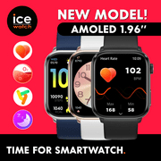 ICE-WATCH - Ice Smart 2.0 - Square Rose-Gold Connected Watch with Metal Strap - 023331 (1.7 Inches) - iOS, Android Water Resistant Smartwatch - Bluetooth, Pedometer, Games