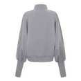 thumbnail image 4 of Annhoo Sweatshirt for Women Casual Long Sleeve Mock Neck Pullovers Cozy Solid Color Fall Outfits Clothes, 4 of 4