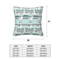 thumbnail image 2 of Throw Pillow Covers Set of 4 Elegant Cute Alpaca Stripes Soft Decorative Pillowcase for Couch Living Room Bed Sofa, Square Pillow Covers Pillow Protector with Zipper, Home Decor 18"x18", 2 of 7