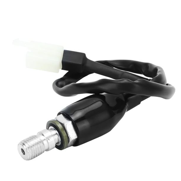 Interruptor de freno de motocicleta, M10x1.25 Interruptor universal de freno hidráulico de aceite de motocicleta Interruptor de luz de presión de freno hidráulico Rendimiento probado