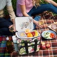 thumbnail image 5 of FORMRS Insulated Cooler Bag 24 Cans Capacity Soft Leakproof Lunch Box with Side Pockets, Pink Raspberries, 5 of 7
