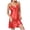 Red, variant on Stamzod Satin Nightgowns for Women V-Neck Lace Trim Spaghetti Straps Sleep Dress Soft Comfy Ladies Pajamas XL