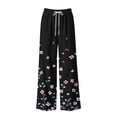 thumbnail image 4 of Guluxicc Women's Hawaiian Pants with Pockets Elastic Waist Drawstring Beach Trousers for Summer Vacation, 4 of 4