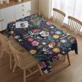 thumbnail image 2 of Pioneer Flower Floral Print Pattern Rectangle Tablecloth 60"x84",Waterproof Polyester Rectangle Table Cloth, Wipeable Spillproof Polyester Tablecloth for Dining, Camping, Indoor and Outdoor, 2 of 5
