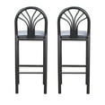 thumbnail image 4 of Linon Tomshire 31" Metal Bar Stools, Black Finish with Black Faux Leather, Set of 2, 4 of 14