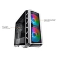 thumbnail image 2 of Cooler Master MasterCase H500P Mesh White ARGB Airflow ATX Mid-Tower with Dual 200mm ARGB Lighting Fans, Mesh Front Panel, and Tempered Glass Side Panel, 2 of 20