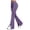 Purple, variant on Noric Women Stripe Split Flare Yoga Pants High Waist Stretch Bootcut Slim Fit Casual Workout Jogging Daily Trousers