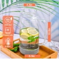 thumbnail image 4 of Glass Pitcher with Lid, 2 Liter Water Carafe with Silicone Base and Precise Scale Line, Ice Tea Pitcher for Fridge, Anti-Slip Glass Jug for Sun Tea Juice Coffee Milk Beverage, 4 of 7