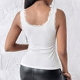 thumbnail image 6 of Wensltd Women Tank Tops Lace Trim Sleeveless Scoop Neck Fitted Tops Casual Daily Wear, 6 of 7