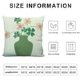 thumbnail image 6 of COMIO St. Patrick's Day Pillow Covers,Green Lucky Shamrock Clover with Vase Pattern Pillow Cases Decorative Throw Pillow Cover Green Shamrocks Decor Cushion Case Decorations &nbsp;2pc, 6 of 6