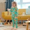thumbnail image 5 of joogoo Cartoon Tigers Cute 2 Piece Long Sleeve Tee and Pants Cotton Pajama Set 8Y, 5 of 7