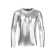 thumbnail image 5 of INSPIRE CHIC Camisetas de Hombre de Cuello Redondo de Manga Larga Brillante Top M Plata, 5 of 7
