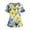 Dark Blue, variant on Plus Size Scrubs for Women Stretch V-Neck Short Sleeve Floral Scrub Tops with Pockets