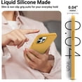 thumbnail image 3 of Shockproof Designed for iPhone 12 Pro Max Case, Liquid Silicone Phone Case with [Soft Anti-Scratch Microfiber Lining] Drop Protection 6.7 inch Slim Thin Cover, Honey Yellow, 3 of 16