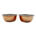 thumbnail image 3 of Set Of 2 Serving Copper Bowl Katoris Indian Food Utensils Tableware Finger-bowl, 3 of 4