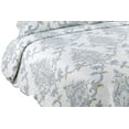 thumbnail image 3 of Marina Decoration Rich Printed Stitching Coverlet Bedspread Ultra Soft Bedding Summer Quilt Set with Quilted Sham, Classic Blue Yellow Paisley Pattern, 3 of 6