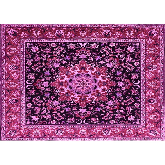 Ahgly Company Indoor Rectangle Persian Pink Traditional Area Rugs, 2' x 5'