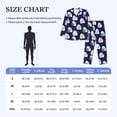 thumbnail image 4 of Balery Mom And Baby Owls Pijama para Hombre de Dos Piezas con Manga Larga, Conjunto de Dormir y Descanso Suave con Bolsillos-Small, 4 of 7